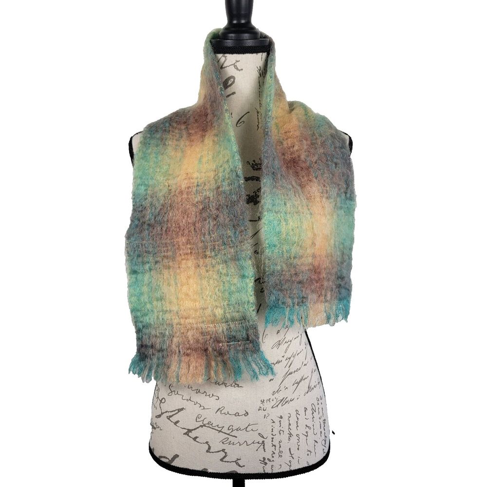 Vintage Craig Na Criedhe Scottish Mohair Blend Neck Wrap Designer Luxe S…‎